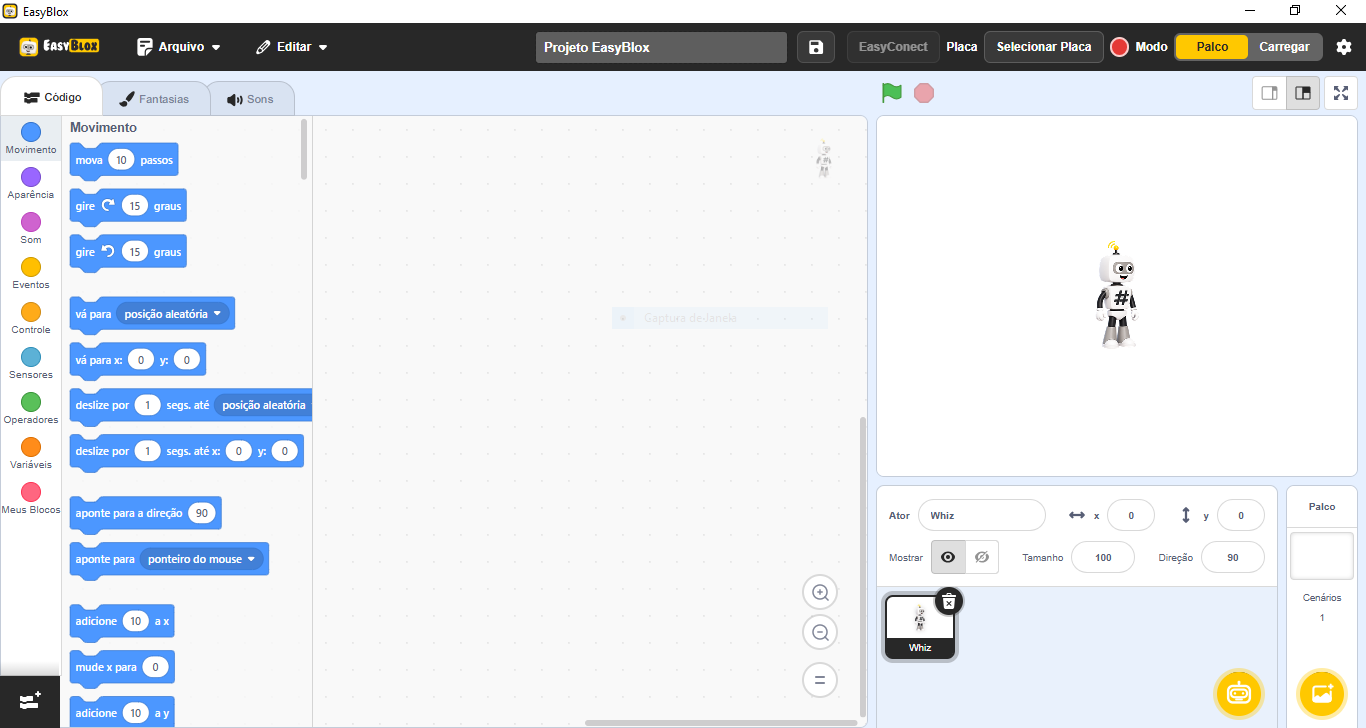 Interface do EasyBlox Desktop 0.4.0